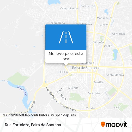 Rua Fortaleza mapa