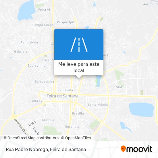 Rua Padre Nóbrega mapa