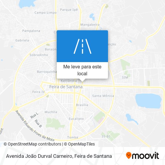 Avenida João Durval Carneiro mapa