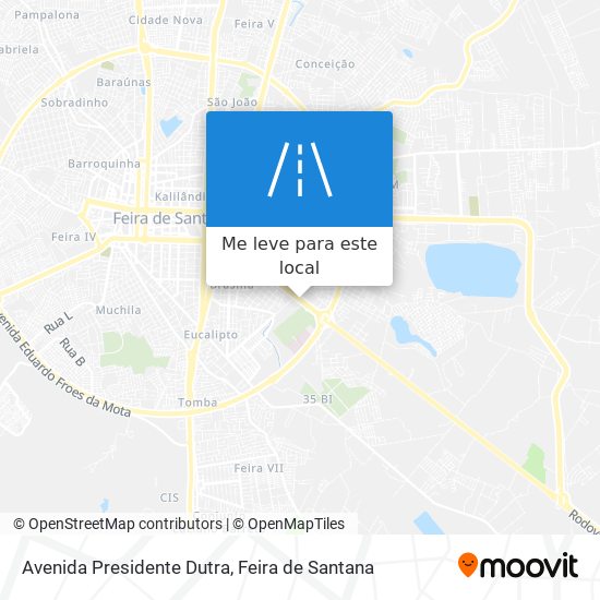 Avenida Presidente Dutra mapa