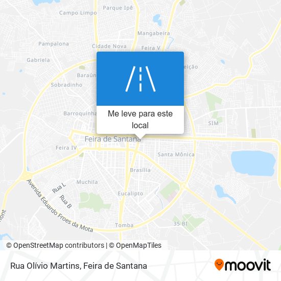 Rua Olívio Martins mapa