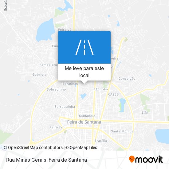 Rua Minas Gerais mapa