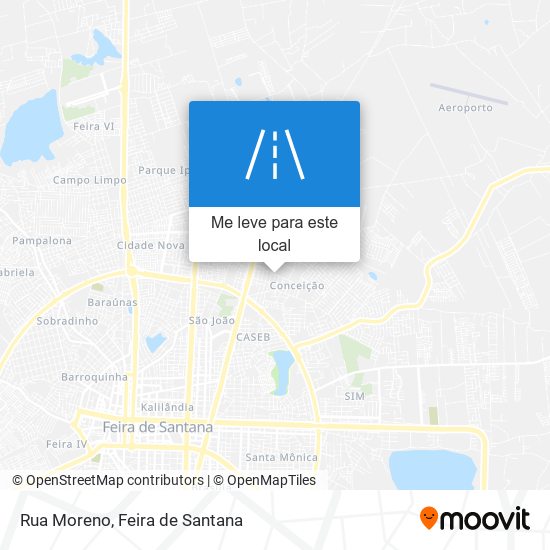 Rua Moreno mapa