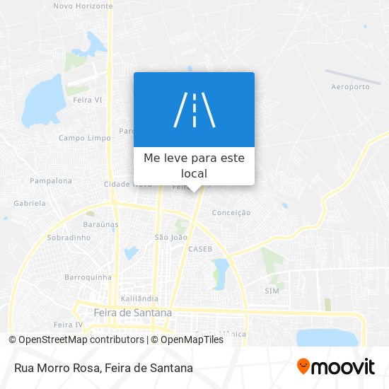 Rua Morro Rosa mapa