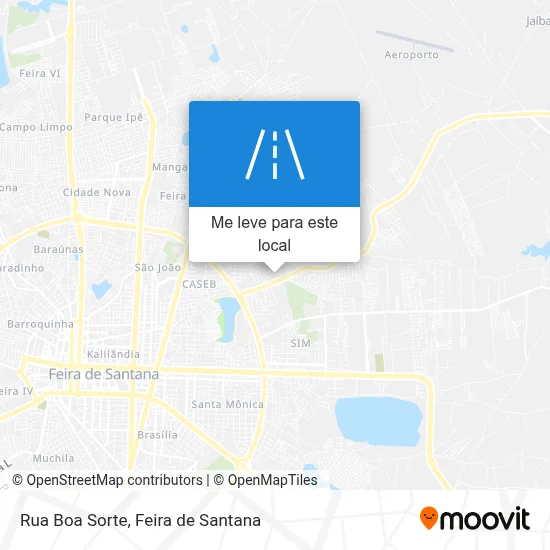 Rua Boa Sorte mapa