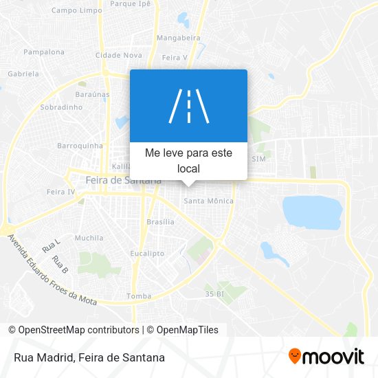 Rua Madrid mapa