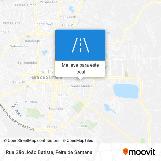 Rua São João Batista mapa