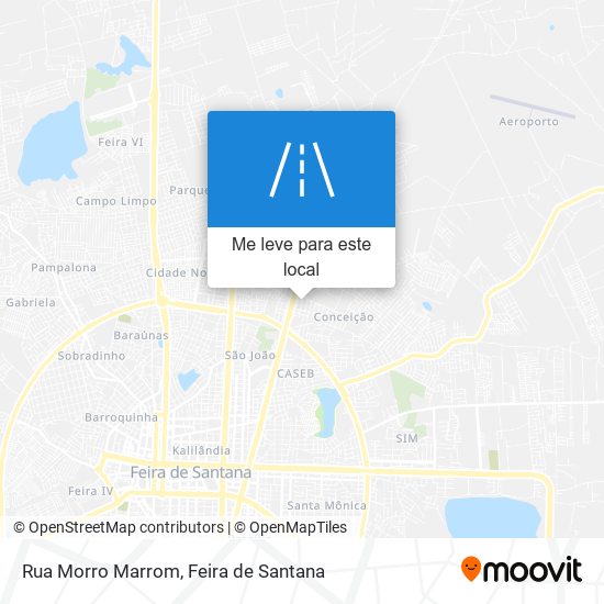 Rua Morro Marrom mapa