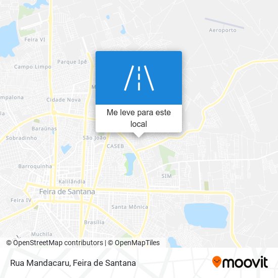 Rua Mandacaru mapa