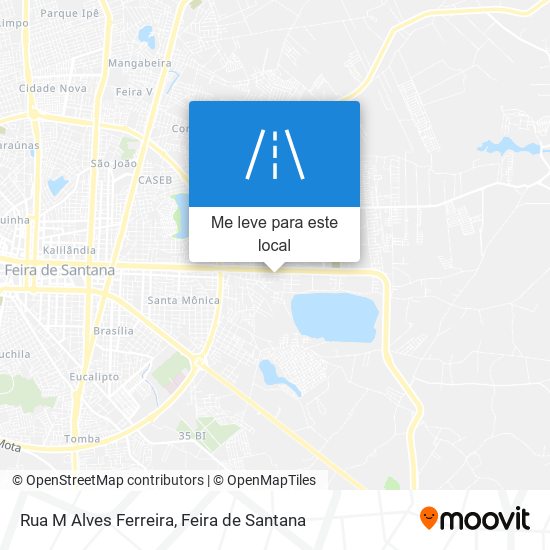 Rua M Alves Ferreira mapa