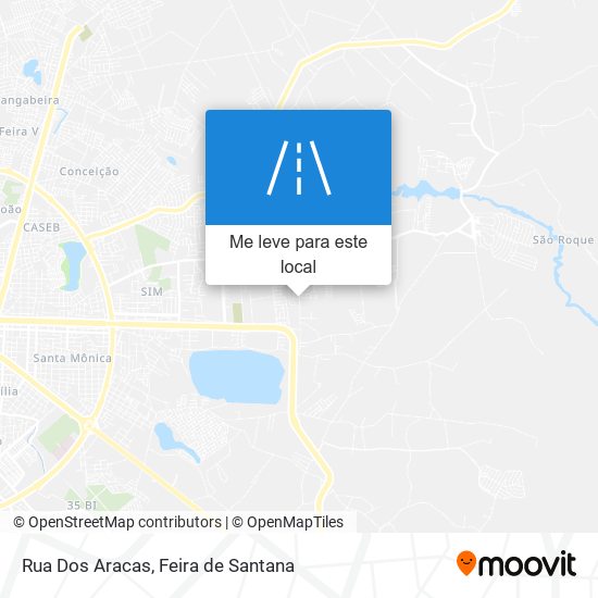 Rua Dos Aracas mapa