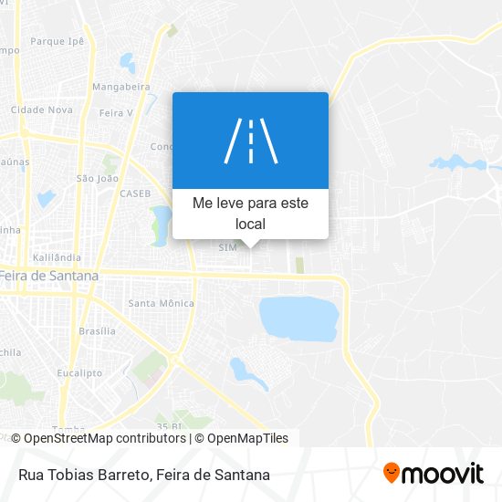 Rua Tobias Barreto mapa