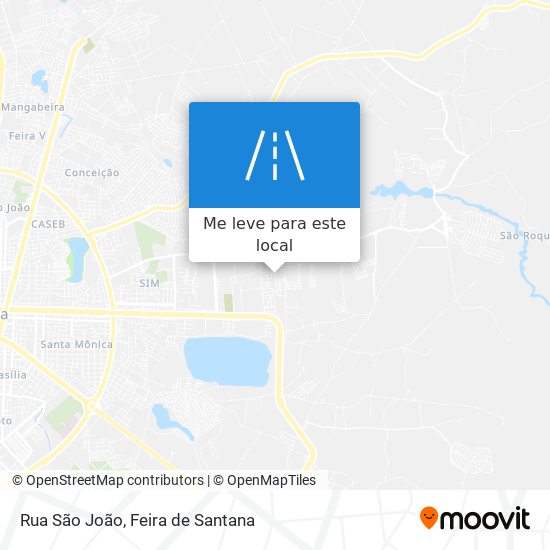 Rua São João mapa