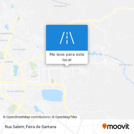 Rua Salem mapa