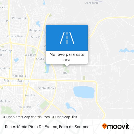 Rua Artêmia Pires De Freitas mapa