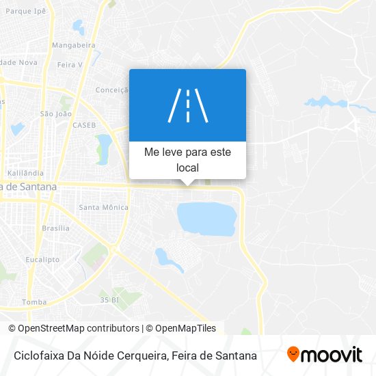 Ciclofaixa Da Nóide Cerqueira mapa