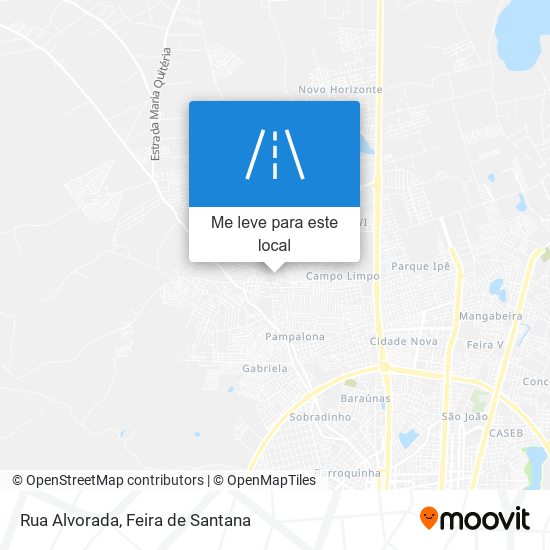 Rua Alvorada mapa