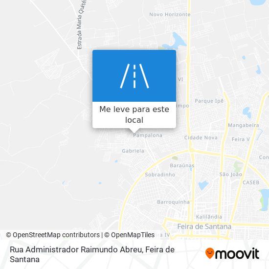 Rua Administrador Raimundo Abreu mapa