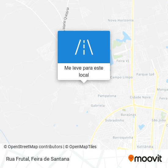 Rua Frutal mapa