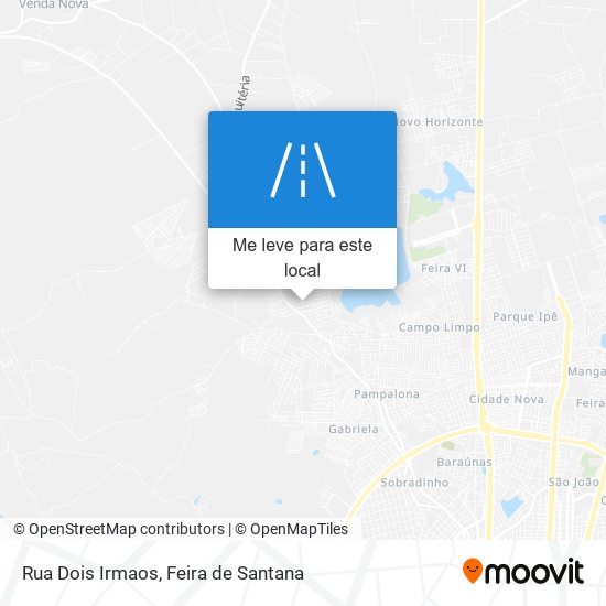 Rua Dois Irmaos mapa