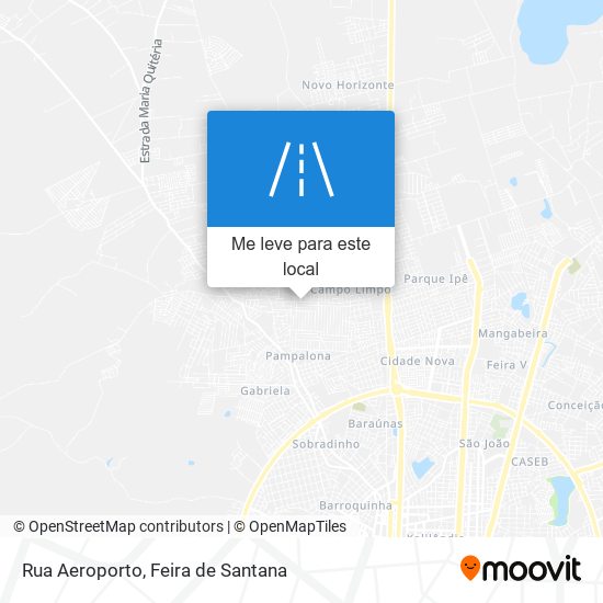 Rua Aeroporto mapa