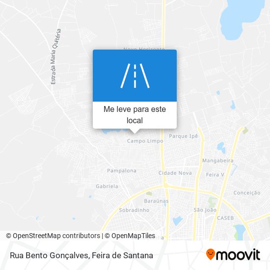 Rua Bento Gonçalves mapa