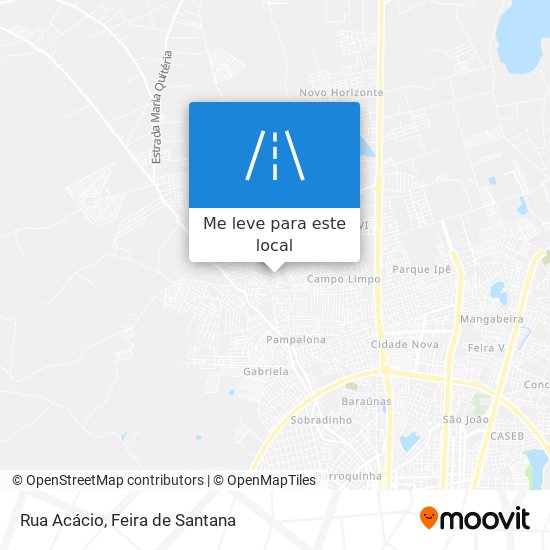 Rua Acácio mapa