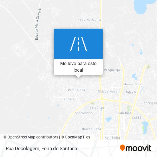 Rua Decolagem mapa