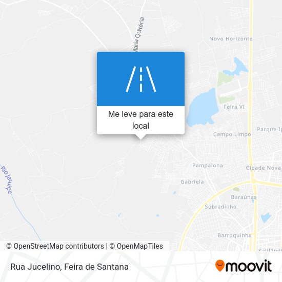 Rua Jucelino mapa