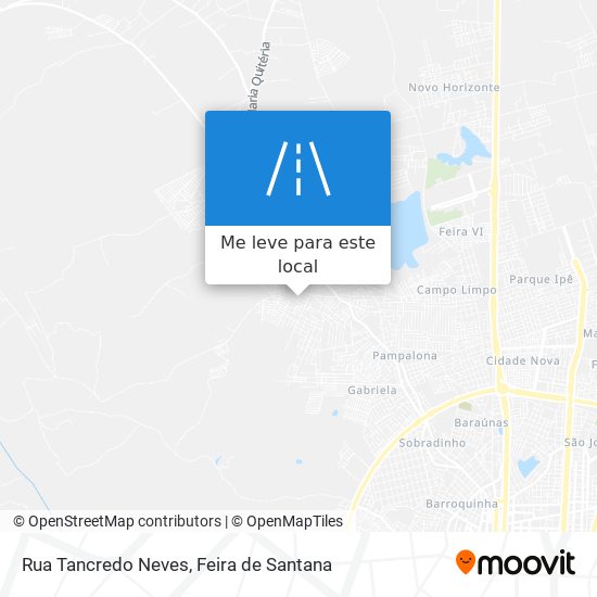 Rua Tancredo Neves mapa