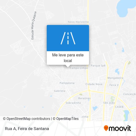 Rua A mapa