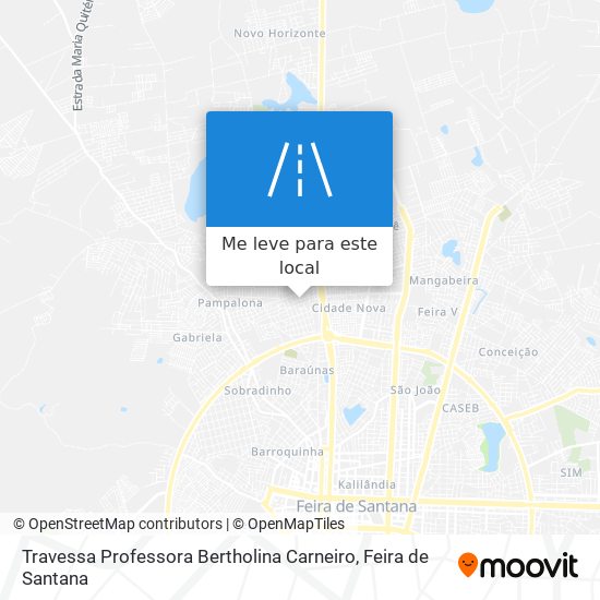 Travessa Professora Bertholina Carneiro mapa