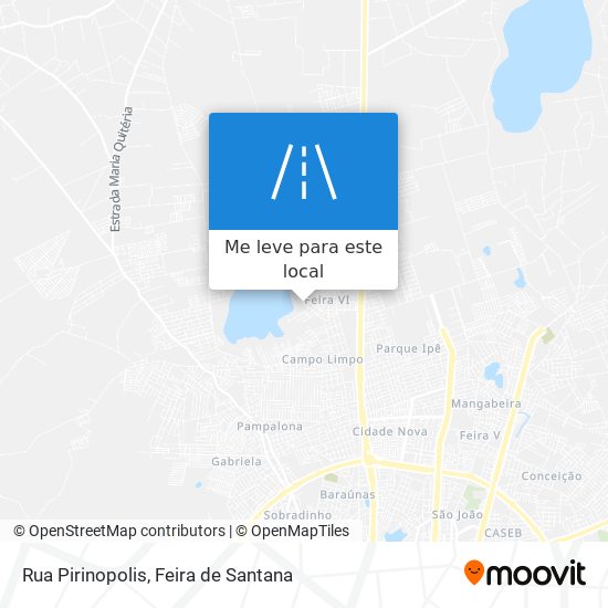 Rua Pirinopolis mapa