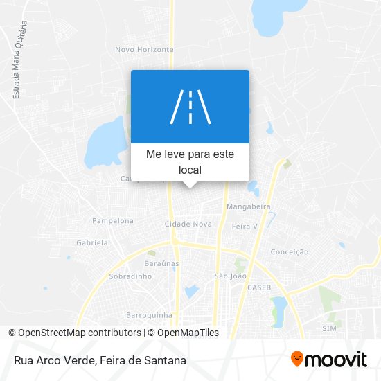 Rua Arco Verde mapa