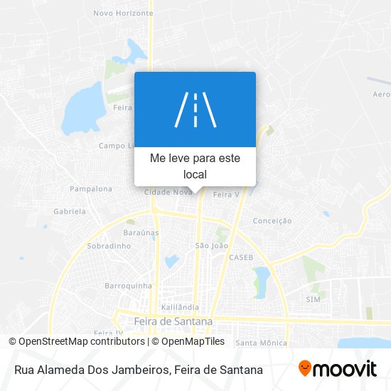 Rua Alameda Dos Jambeiros mapa