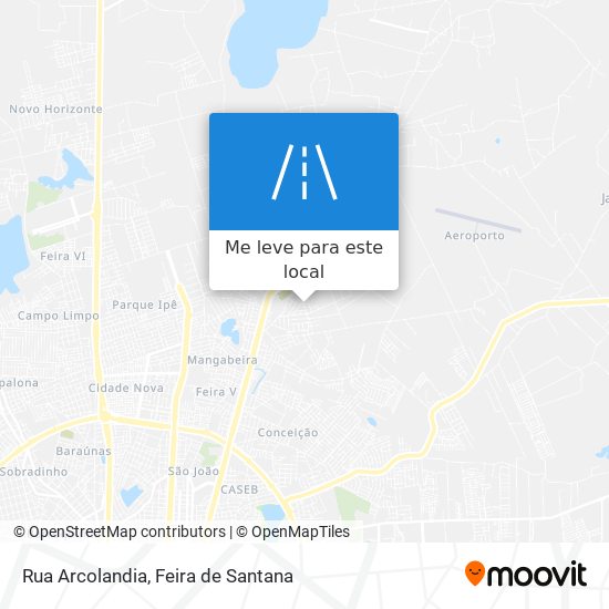 Rua Arcolandia mapa