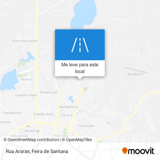 Rua Araras mapa