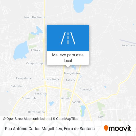 Rua Antônio Carlos Magalhães mapa