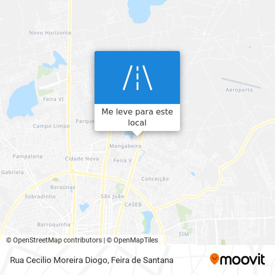 Rua Cecilio Moreira Diogo mapa