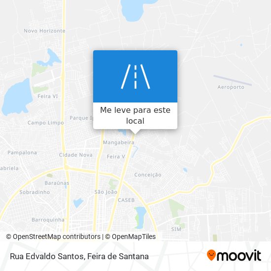 Rua Edvaldo Santos mapa