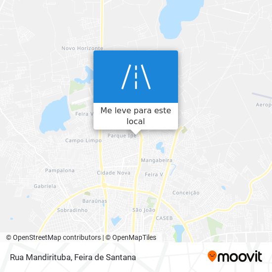 Rua Mandirituba mapa