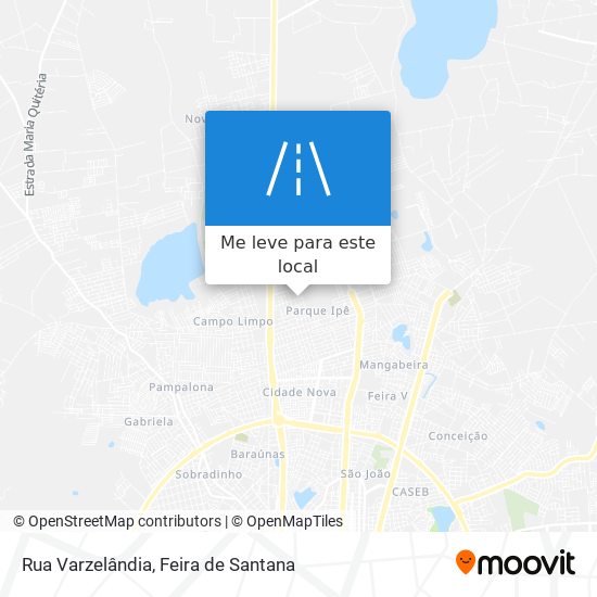 Rua Varzelândia mapa