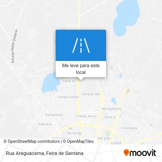 Rua Araguacema mapa