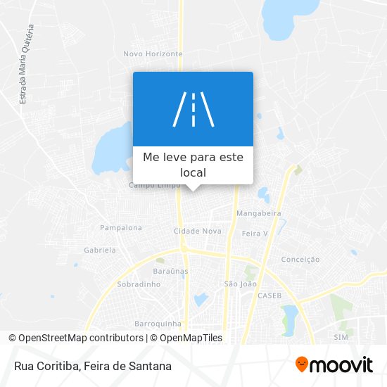 Rua Coritiba mapa