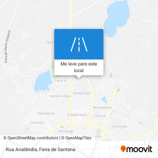 Rua Analândia mapa