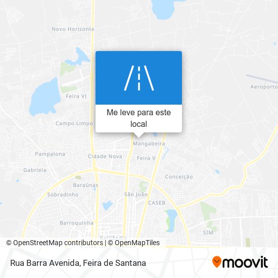 Rua Barra Avenida mapa