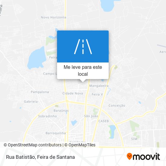 Rua Batistão mapa