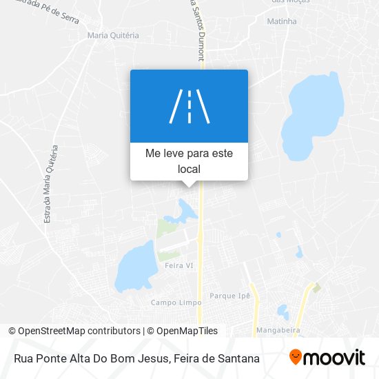 Rua Ponte Alta Do Bom Jesus mapa