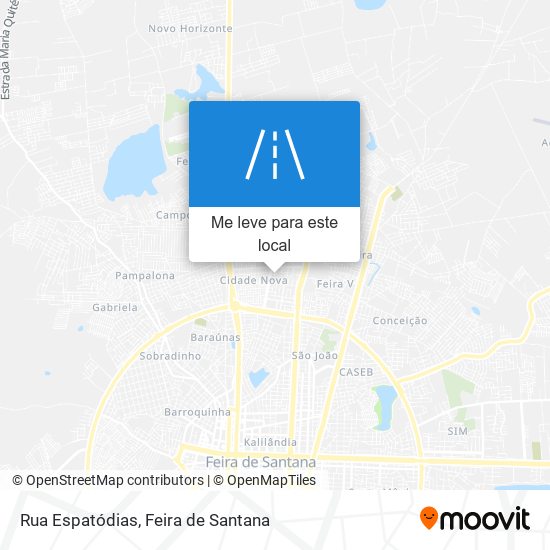 Rua Espatódias mapa