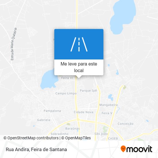 Rua Andira mapa